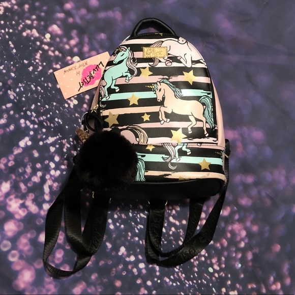Betsey Johnson Handbags - Betsy Johnson unicorn mini backpack